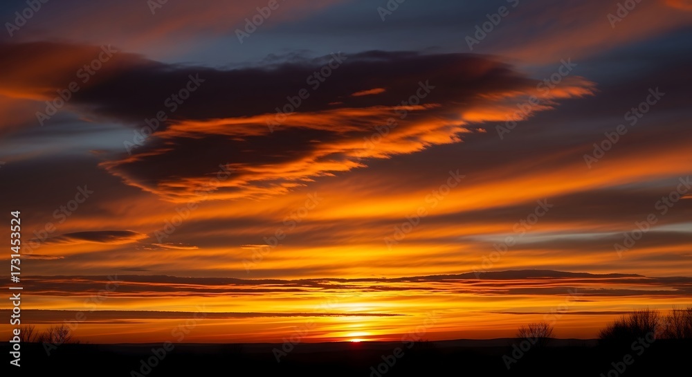 Fototapeta premium Sunset sky cloudscape