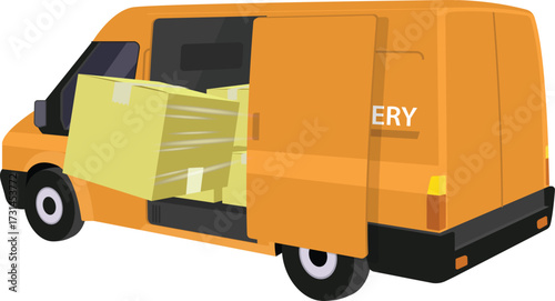 Online delivery service concept, online order tracking,Logistics and Delivery, on mobile Vector.