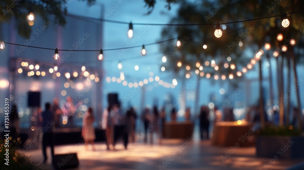 Fototapeta premium Night party blur