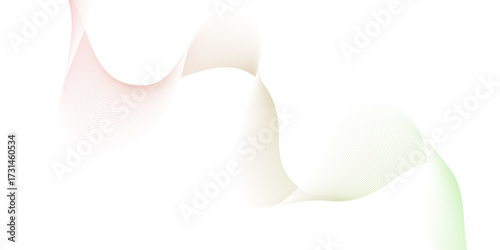 Vector gradient colorful flow smooth wave energy stripe business liner texture design. abstract sound makes the gray wave the focal element. The green transparent background	
