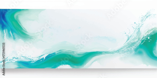 Abstract minimalist beach illustration showcasing calm ocean and sandy shore aesthetic