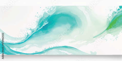Abstract seascape painting depicting sky and sand ideal for backgrounds or design