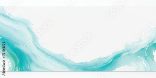 Abstract teal and white design with subtle shading creating visual interest