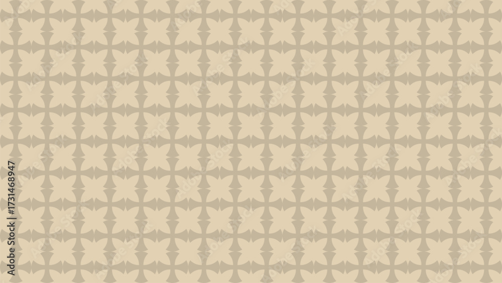 Fototapeta premium Vector seamless geometric pattern texture with vintage floral ornament design.