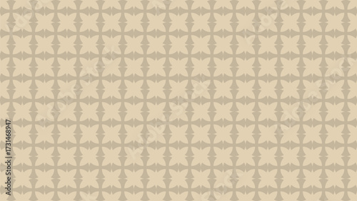 Vector seamless geometric pattern texture with vintage floral ornament design.