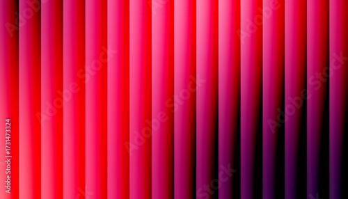 Fractal Glass Red and Pink Vertical Stripes with Dark Purple Gradient Effect abstract background