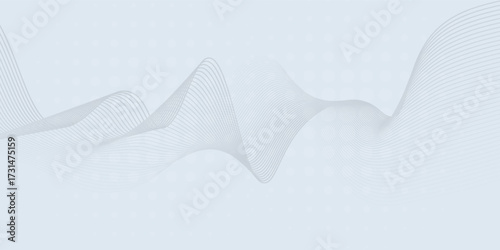 Abstract wave lines on white background whit doted. smooth modern nice good simple art illustrations vector pattern design