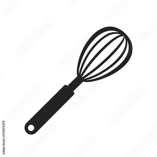 kitchen whisk isolated on white