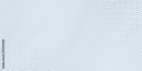 Abstract wave lines on white background whit doted. smooth modern nice