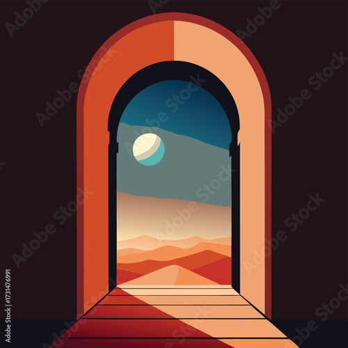 arch reflecting alternate universe inside  (1).eps