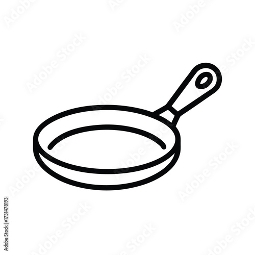 frying pan isolated on white