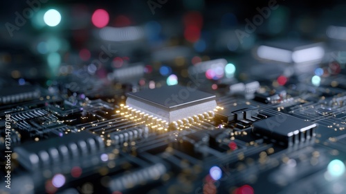 Circuit board processor chip