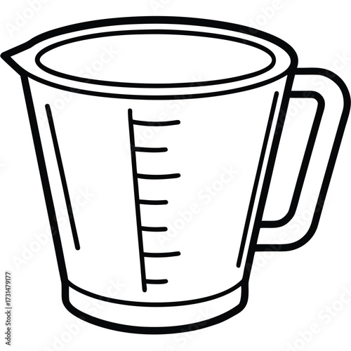 measuring cup vector illustration on white backgro (1).eps