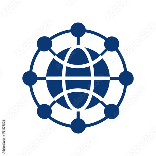 global connection network icon 