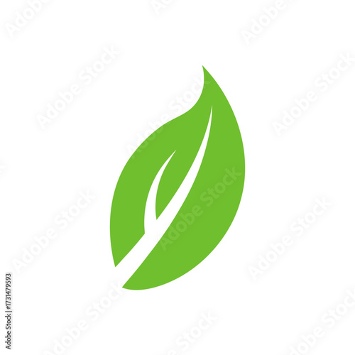 minimal leaf icon 