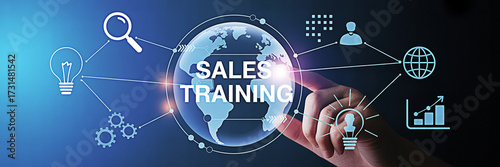 Global sales training program connecting people and ideas for business growth and development online