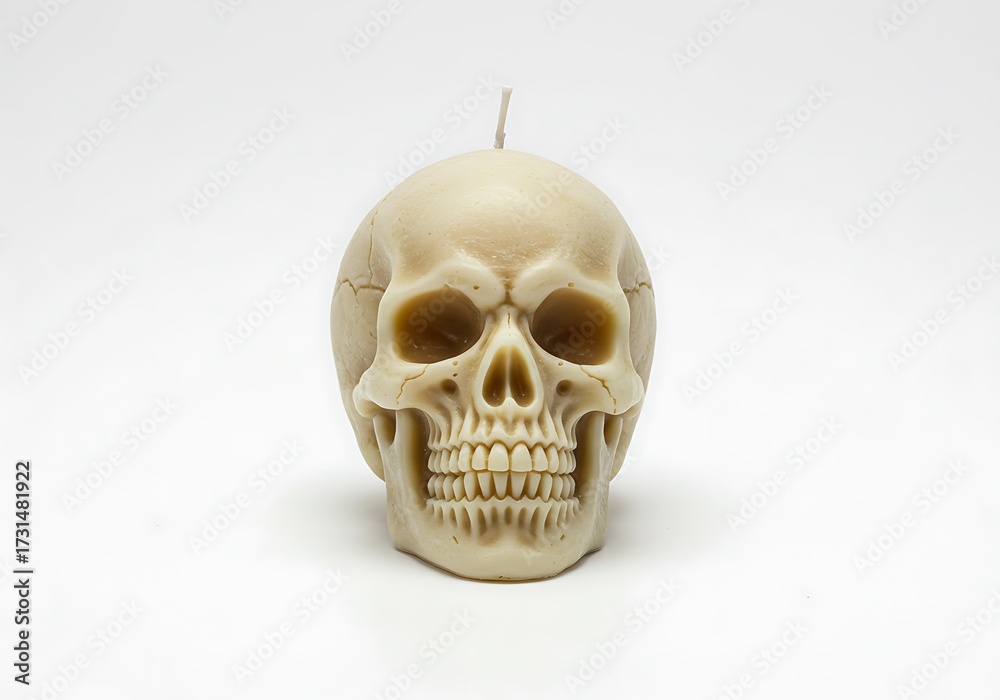Obraz premium Decorative skull candle