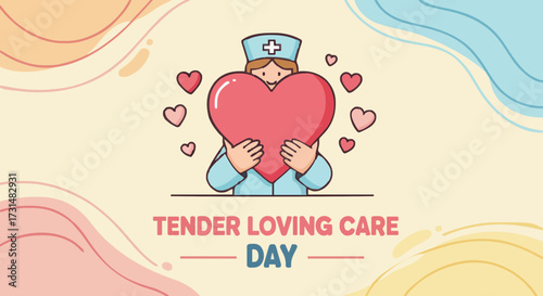 Vector illustration Tender loving care day