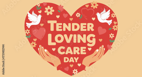 Vector illustration Tender loving care day
