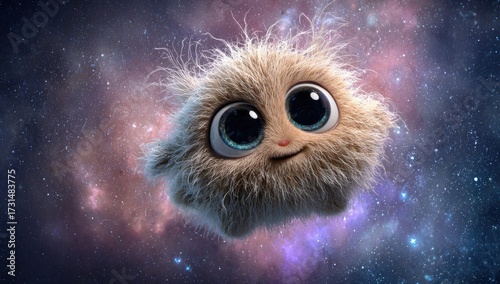 Fluffy space creature