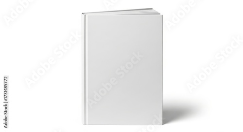 A white book with no writing on it