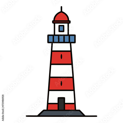 lighthouse vector illustration 