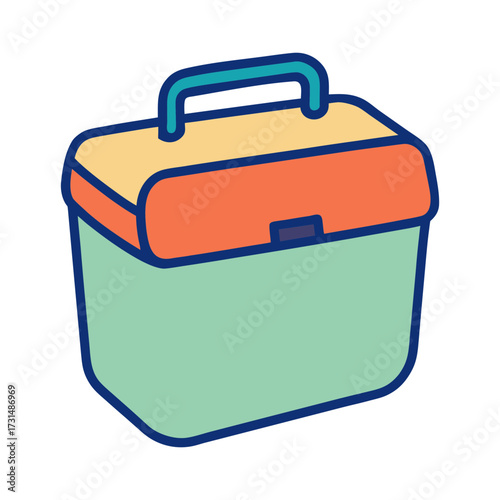 lunch box vector illustration 