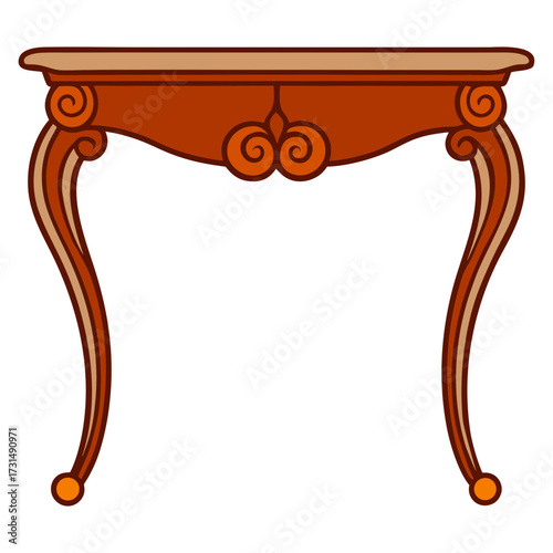 classic wooden console table design 