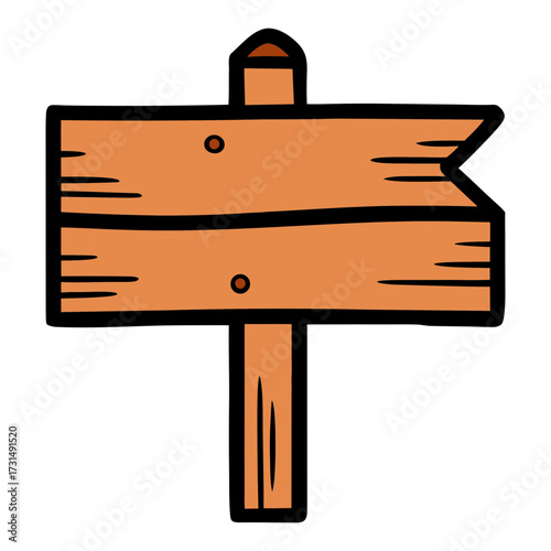 Old wooden signboard design 