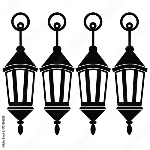 four decorative lanterns in rainbow hues  (3).eps