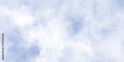 Abstract Sky blue, cloud background, white texture of cloudy .Creative design with grunge aquarelle paper textured canvas for vintage design,	

