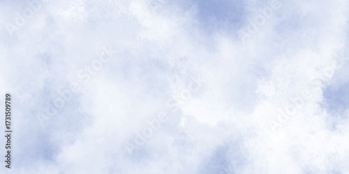 Abstract Sky blue, cloud background, white texture of cloudy .Creative design with grunge aquarelle paper textured canvas for vintage design,	
