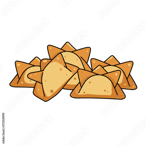 Golden Star-Shaped Pastries: A Delicious Pile of Baked Treats