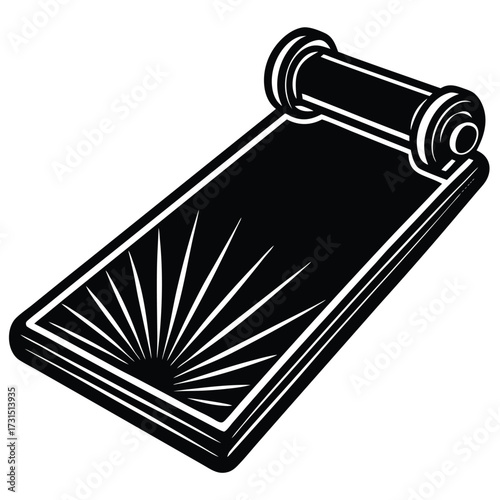 gym exercise mat vector illustration on white back (1).eps