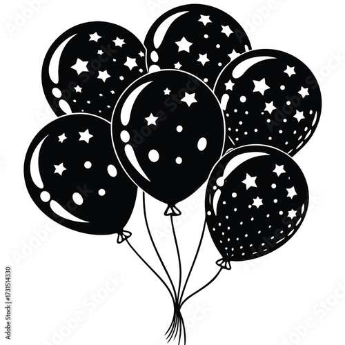 party balloon vector illustration on white backgro (1).eps