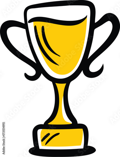 trophy award vector illustration on white backgrou.eps