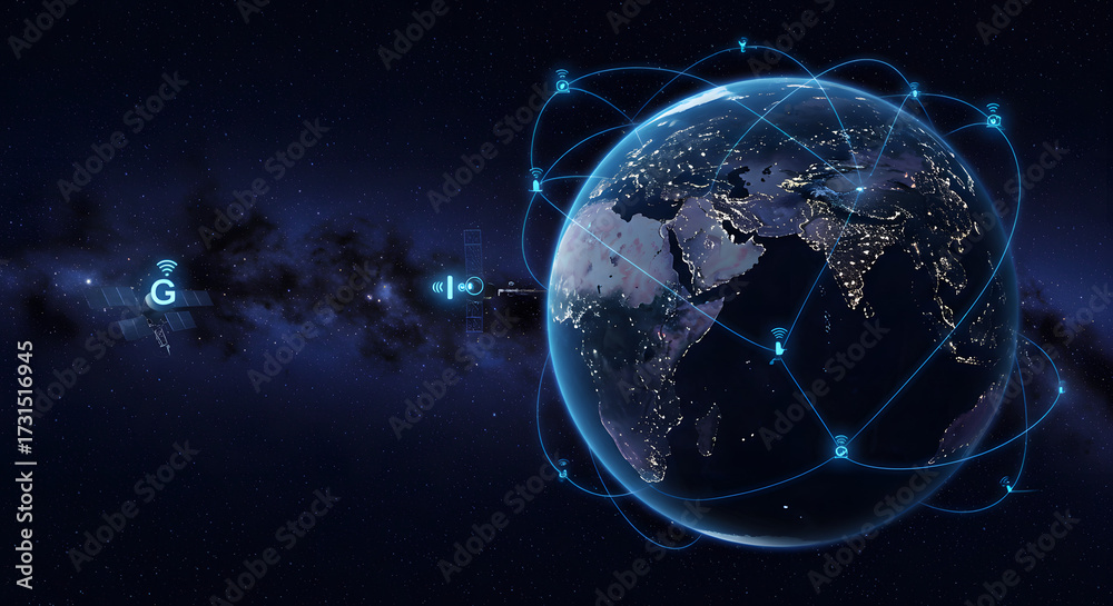 Fototapeta premium 6G Technology Concept for Next-Generation Wireless Communication