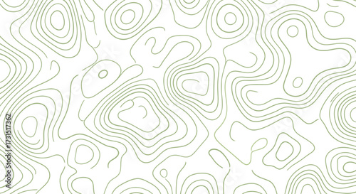 Seamless abstract background featuring organic flowing contour lines, a vector illustration of a topographic map pattern for modern design