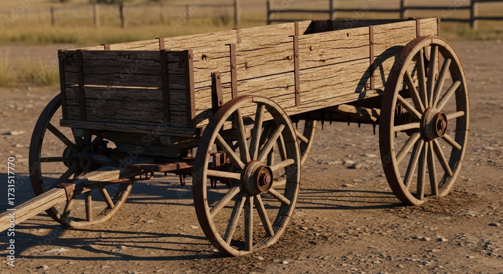 Obraz premium Wooden Cart