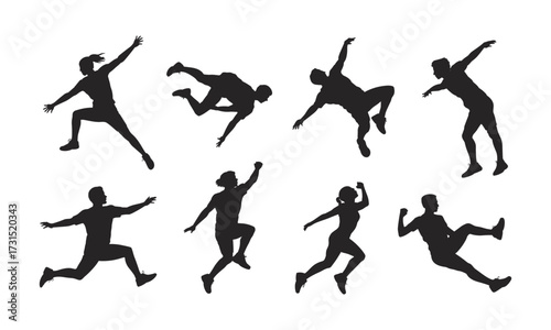 vector silhouettes of people