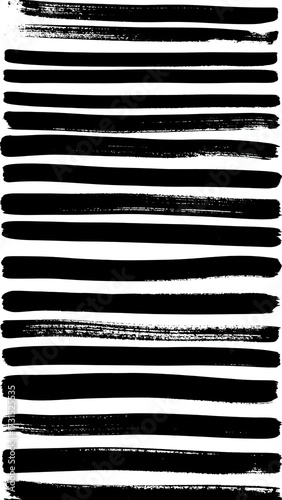 Wallpaper Mural Vertical array of thick black brushstrokes Torontodigital.ca