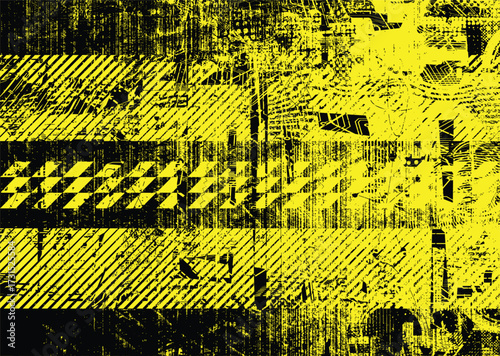 Glitch distorted geometric shape . Noise destroyed logo . Trendy cyber punk poster . Glitched frame .Grunge textured . Distressed effect .Vector shapes with a halftone dots screen print texture.