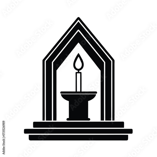 Candle Altar Icon