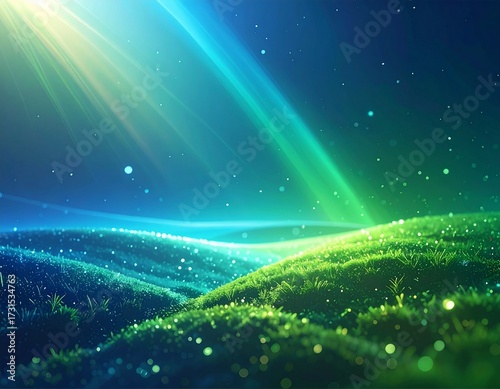 green blue light gradient background,light leak overlay effect with blur bokeh rainbow light leaks,abstract blue background with rays