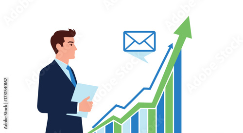 Professional sees growth thanks to business email marketing and increased sales rates in company