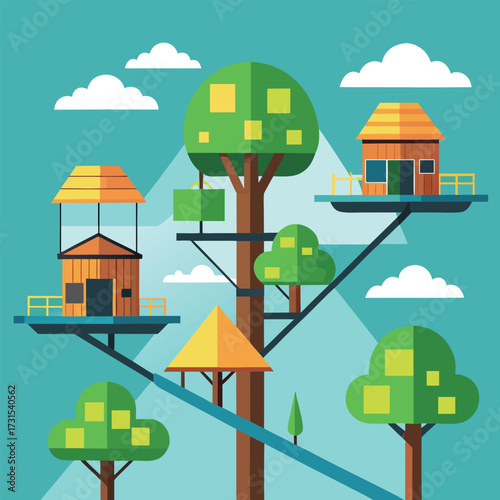 a solar powered treehouse village suspended with g (1).eps