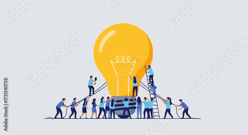 Teamwork makes the dream work: Collaboration towards a bright idea achievement success