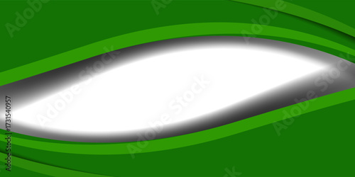 green wave illustration background on light background. vector