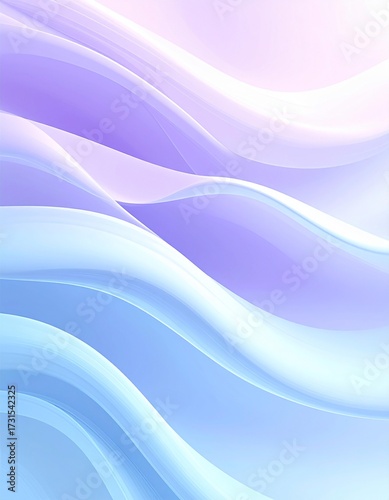 Soft Pastel Gradient Waves Background.