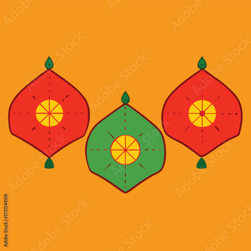 four festive cushions with traditional indian moti.eps